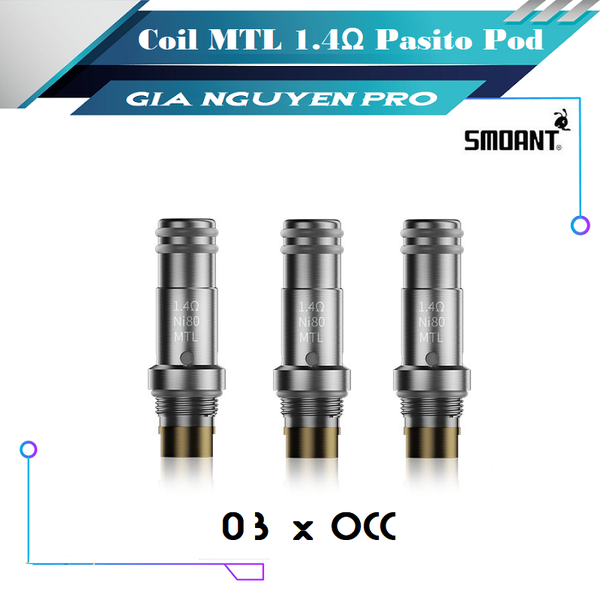 Đầu OCC - Coil MTL 1.4Ω Thay Thế Cho Smoant Pasito Pod