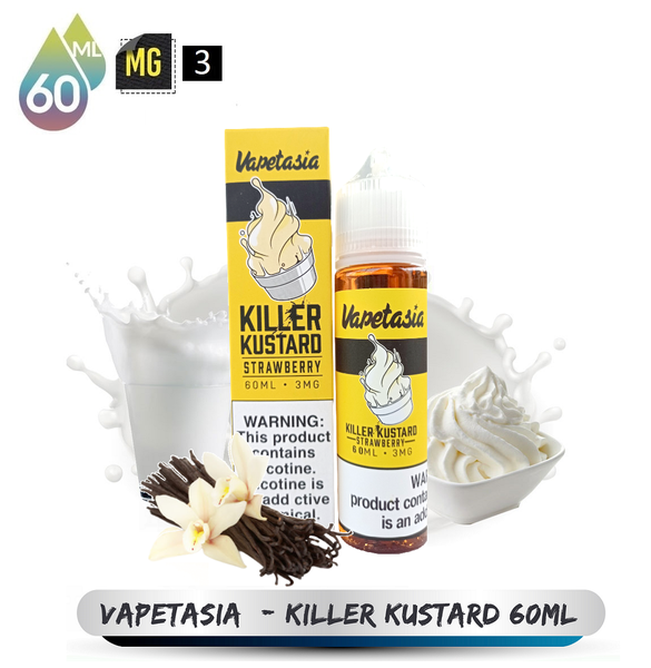 Tinh Dầu VAPETASIA Killer Kustanrd (3mg / 60ml)