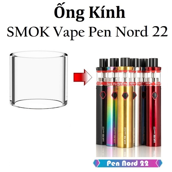 Ống Kính Thủy Tinh Cho Buồng Đốt Smok Vape pen nord 22