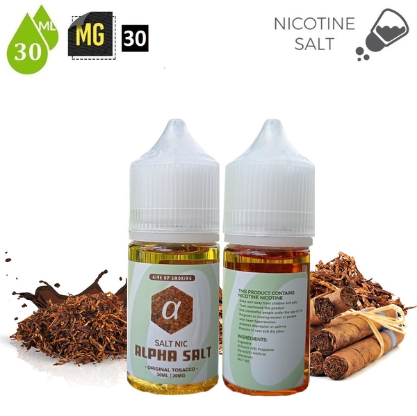 Tinh Dầu Salt Nic ALPHA α (30mg / 30ml) - (Tobacco)