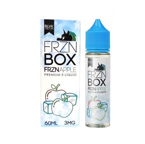 Tinh Dầu Vape BLVK FRZN-Box (3MG/60ML) - (FRZN-Apple - Táo lạnh)