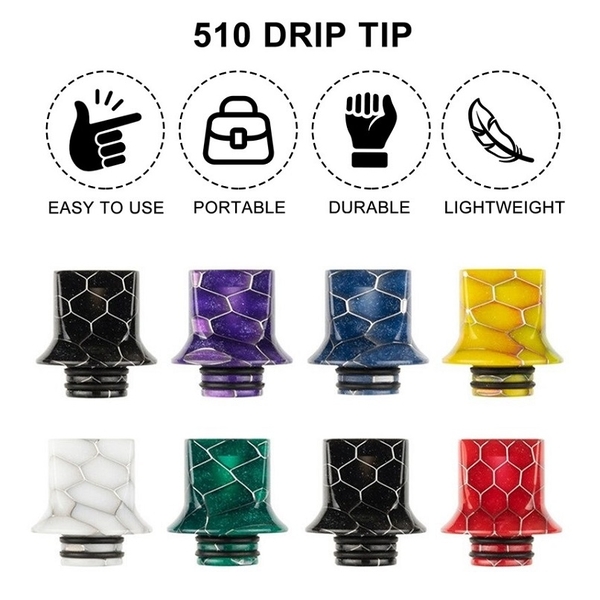 Đầu Driptip 510 Tụ Vị Phối Resin #0527