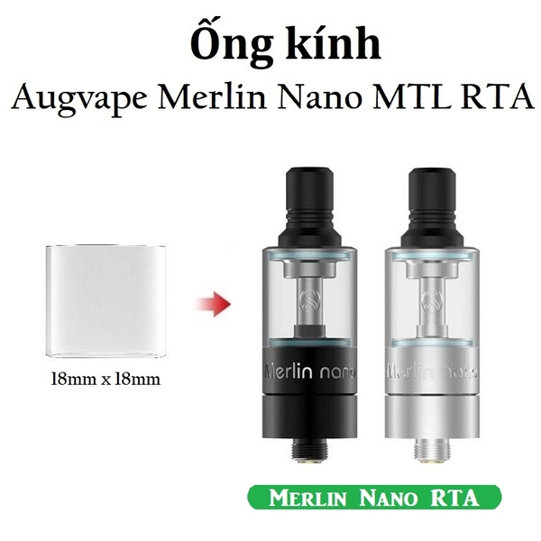 Ống Kính Thủy Tinh Cho Buồng Đốt Augvape Merlin Nano RTA