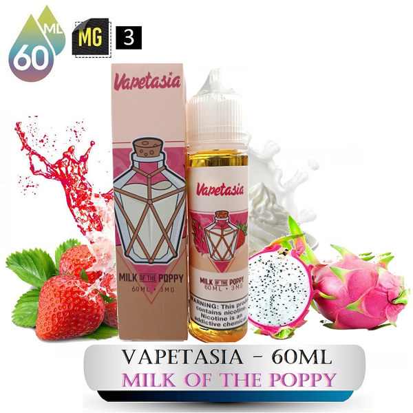 Tinh Dầu VAPETASIA Milk of the Poppy (3mg / 60ml)