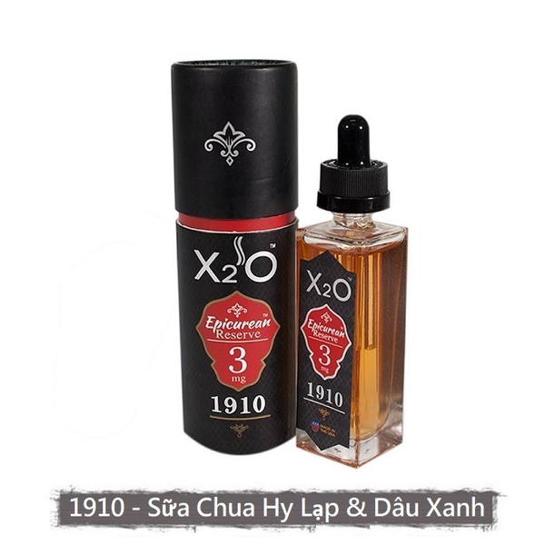 Tinh Dầu Vape X2O Epicurean Reserve (6mg/30ml) - (1910 - Sữa Chua Hy Lạp & Dâu)