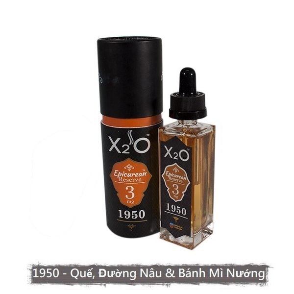 Tinh Dầu Vape X2O Epicurean Reserve (6mg/30ml) - (1950 - Quế, Đường Nâu & Bánh Mì Nướng)