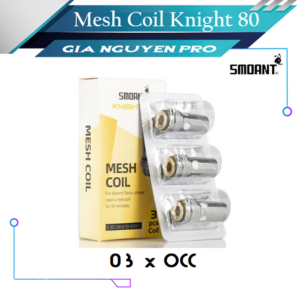 Đầu OCC Pod - Mesh Coil 0.3Ω Thay Thế Cho Smoant Knight 80 Pod