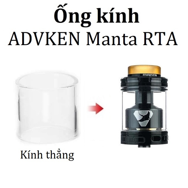 Ống Kính Thủy Tinh Cho Buồng Đốt ADVKEN Manta RTA