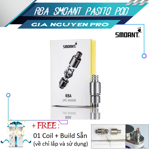 Bộ RBA Build Coil Dùng Cho Smoant Pasito Pod - Hàng Authentic