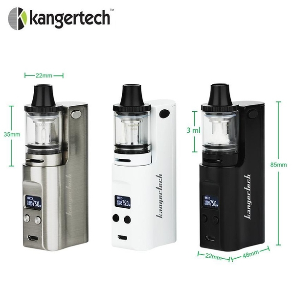 Box Mod KANGERTECH JUPPI STARTER 75W TC FULL KIT - Hàng Authentic