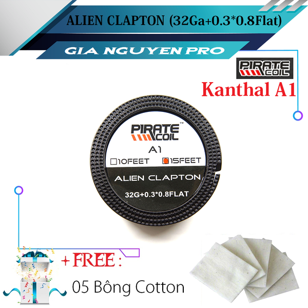 ⚡️Alien Clapton⚡️ Dây Quấn Coil PIRATE-COIL KA1 (15 feet) - Dây dẫn nhiệt DIY, build coil, trở