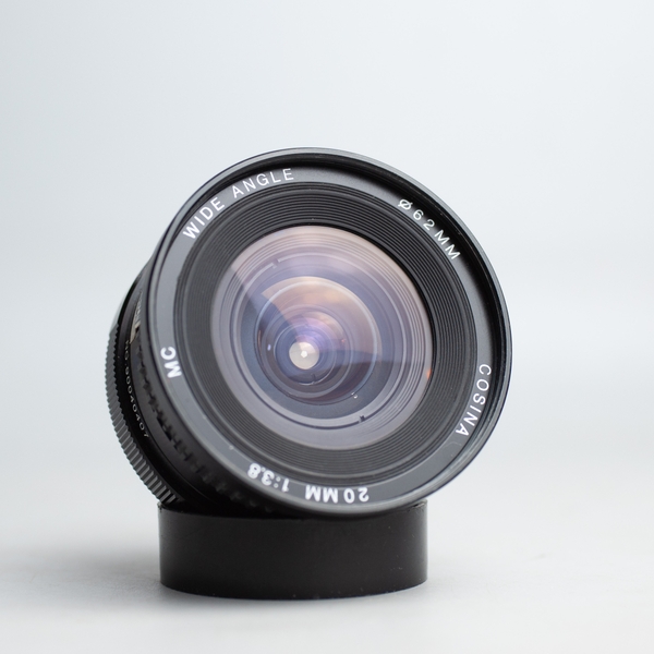 【美品】COSINA MC WIDE ANGLE 20mm f3.8 1yr Wty for US* Cosina MC 20mm f/3.8 Ultra Wide Angle Lens