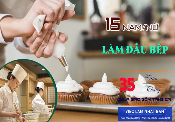 ĐƠN HÀNG TỐT: Tuyển 15 Nam/ nữ đầu bếp đi Nhật làm việc tại Saitama, Chiba