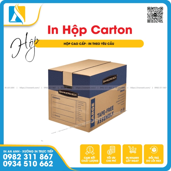 In bao bì thùng giấy với chất liệu carton cứng cáp bảo vệ sản phẩm