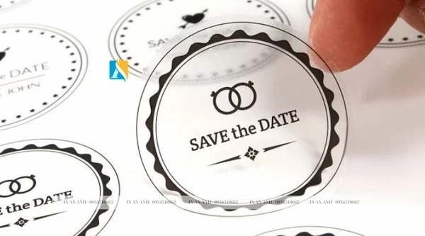 In tem nhựa bền, chống thấm nước