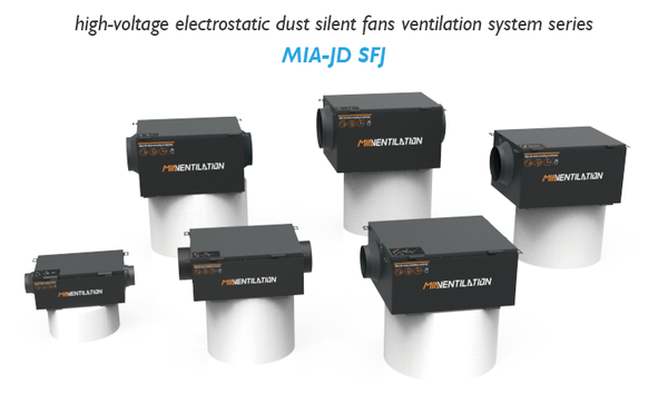 Quạt thông gió cách âm siêu êm LỌC CARBON + HEPA H13 + TĨNH ĐIỆN