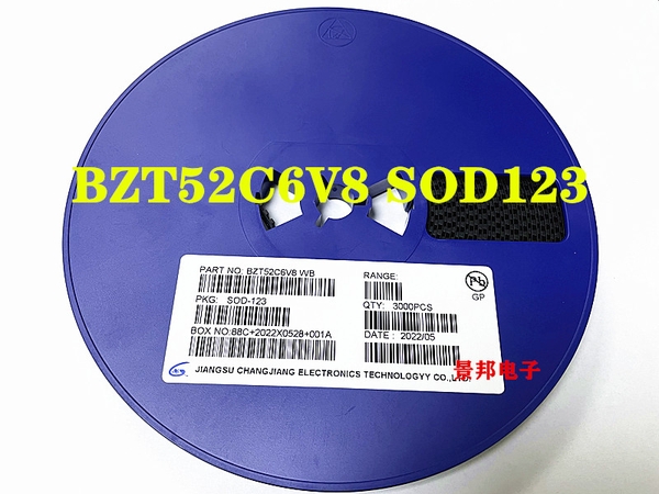 Diode Zener SMD BZT52C 6.8V 1206 SOD-123