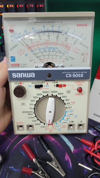 Đồng Hồ Vạn Năng Sanwa CX-505II mới 95% full phụ kiện