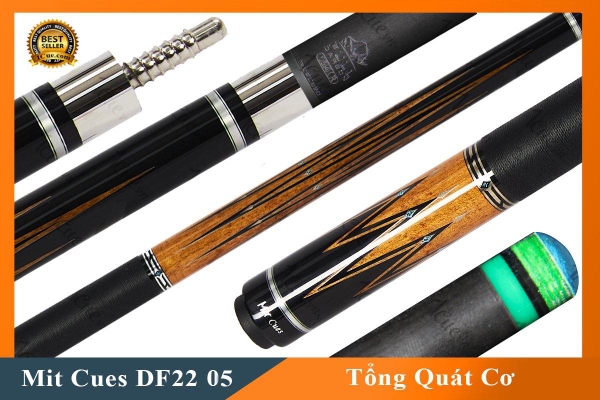 Cơ, Gậy Bi-a Mit Cues DF22 05 Ngọn CarbonRhino  | 1Cue.vn