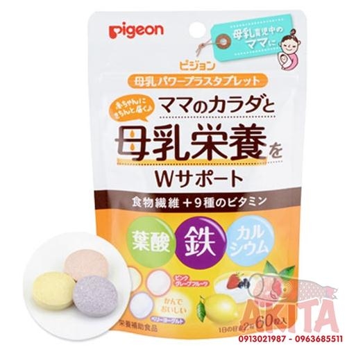 vien-uong-pigeon-bo-sung-axit-folic-va-9-loai-vitamin-cho-me-bau-cho-con-bu