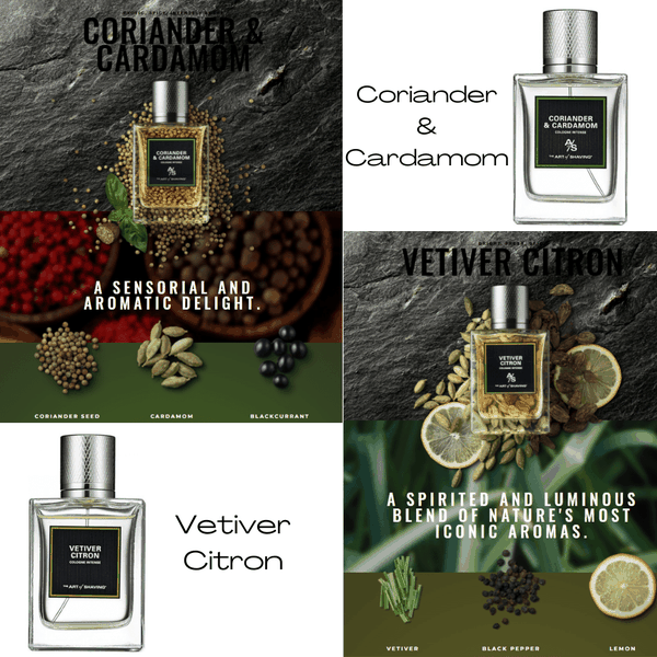 The Art of Shaving Vetiver & Coriander Bộ đôi hoàn mỹ. BLANC