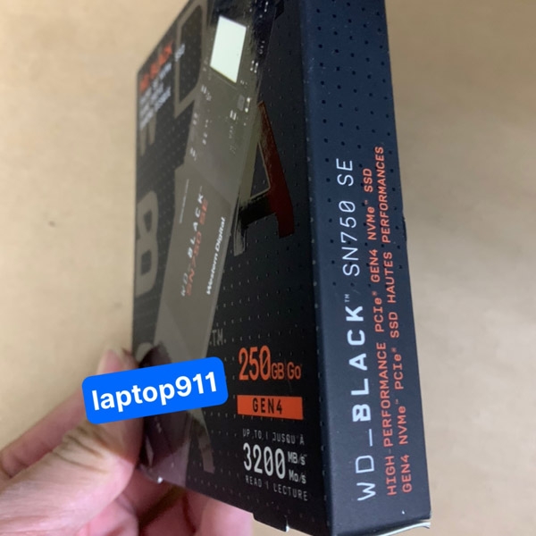 SSD nvme 250gb wd black Sn750 bảo hành 36t