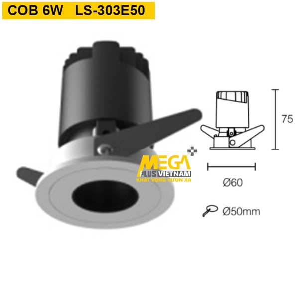 den-led-downligt-cob-6w-chong-choi-dieu-chinh-goc-chieu-ls-303e50