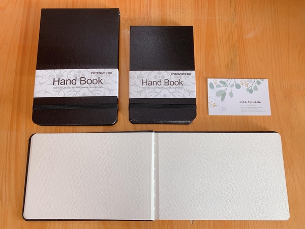 Sổ vẽ màu nước bìa da Potentate - Watercolor Handbook