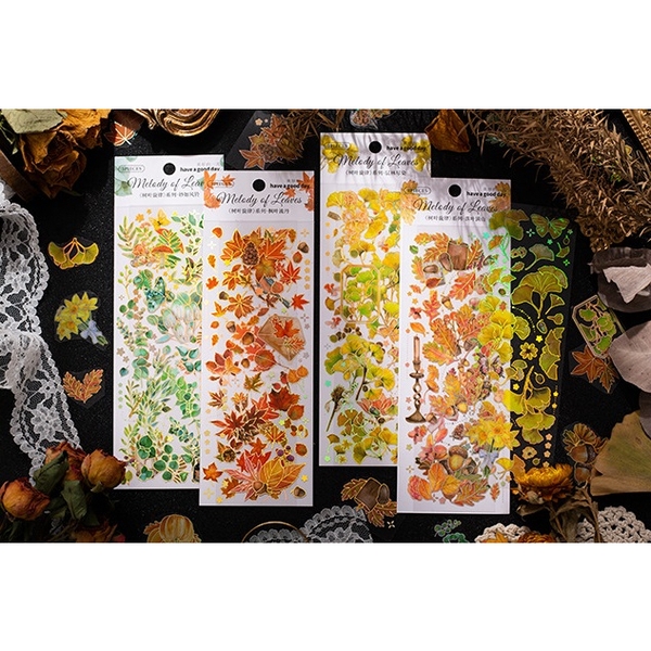 Sticker Ánh Kim Melody Of Leaves