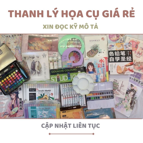 Họa Cụ Thanh Lý Giá Rẻ Nhiều Loại ( Vui Lòng Xem Kỹ Mô Tả Trên Ảnh )