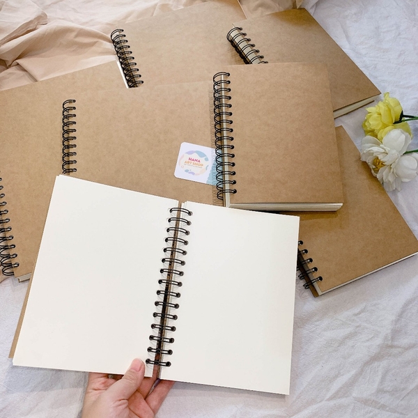 Sổ Vẽ Phác Thảo Gáy Xoắn Bìa Trơn 100 Tờ