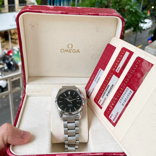 Omega Seamaster Aqua Terra ref 25035000 Diamond Watch