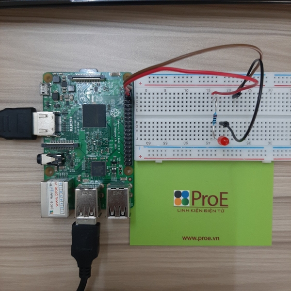 Hướng dẫn test GPIO của Raspberry Pi bằng Led | Điện tử ProE