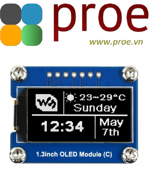 1.3inch OLED Module (C) 64×128, General 1.3inch OLED Display Module