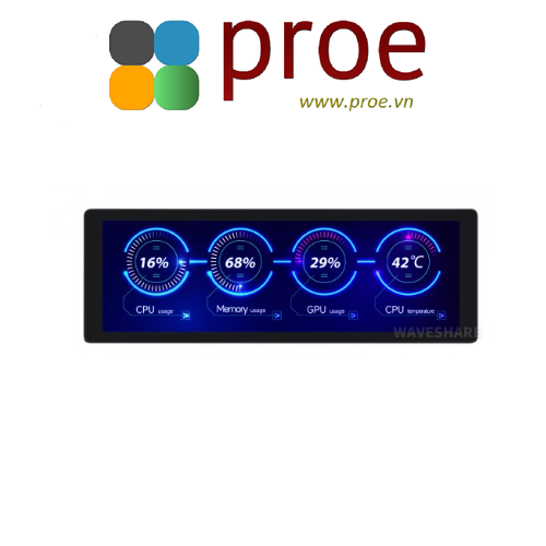 7.9inch IPS Display, 400×1280 Pixel, Toughened Glass Panel, HDMI Interface, Optional Touch Function