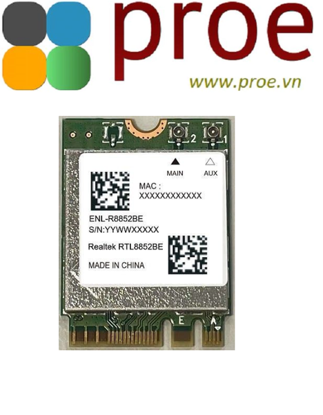 ENL-R8852BE Wi-Fi 6 (11ax/ac/a/b/g/n 2Tx2R) + BT (V5.2) M.2 Type 2230 Combo Module