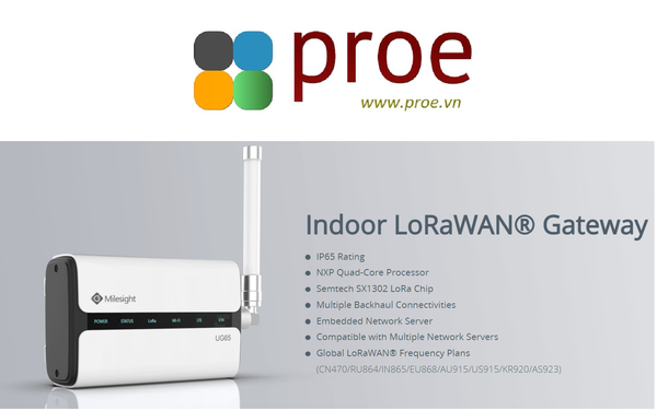 UG65-L00E-915M-EA Indoor LoRaWAN  Gateway 4G Option