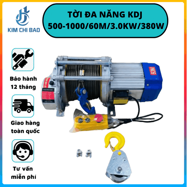 Tời Đa Năng KDJ 500-1000/60m/3.0kw/380V