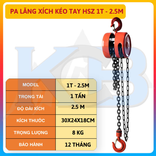 Palang kéo tay HSZ 1T- 3M