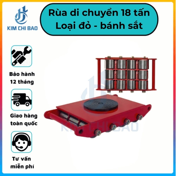 Rùa di chuyển 18 tấn bánh sắt
