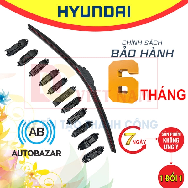Thanh gạt nước mưa ô tô công nghệ Đức Nano Plus cao cấp dành cho các dòng xe của hãng HYUNDAI