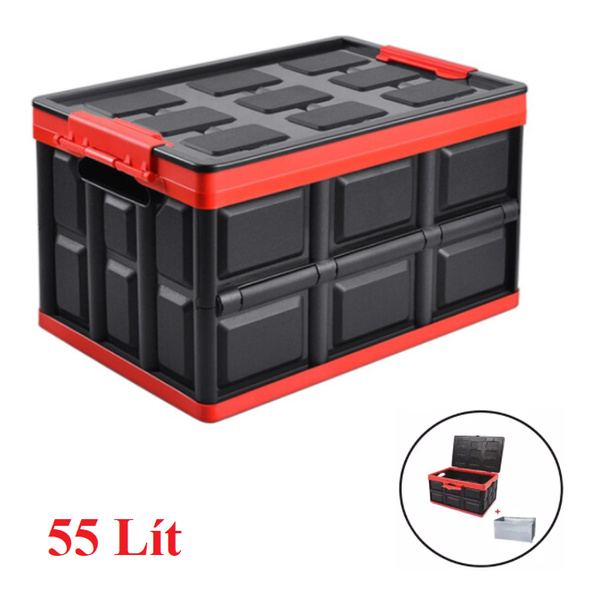 Hộp để đồ đa năng gấp gọn cốp sau ô tô dung tích 30 và 55 lít