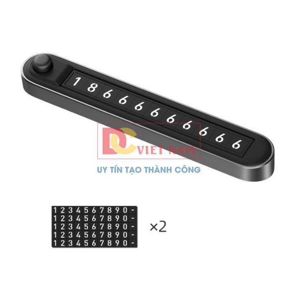 Bảng số điện thoại gắn taplo ô tô phản quang cao cấp DK-GD321