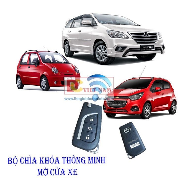 Bộ Đôi Chìa Khóa Thông Minh Điều Khiển Mở Cửa Xe Hơi, Ô Tô Từ Xa GIORDON