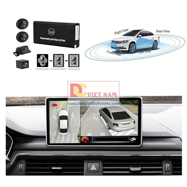 Camera hành trình 360 độ cao cấp chuẩn AHD dành cho tất cả các loại xe ô tô