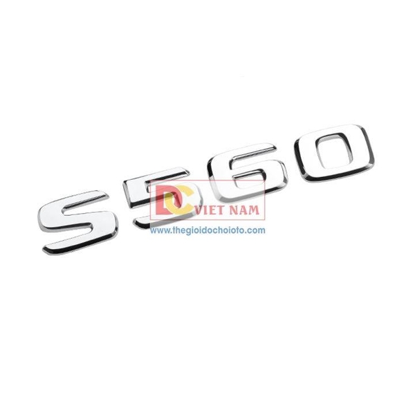 Decal tem chữ S560, S600 và S650 dán đuôi xe ô tô Maybach