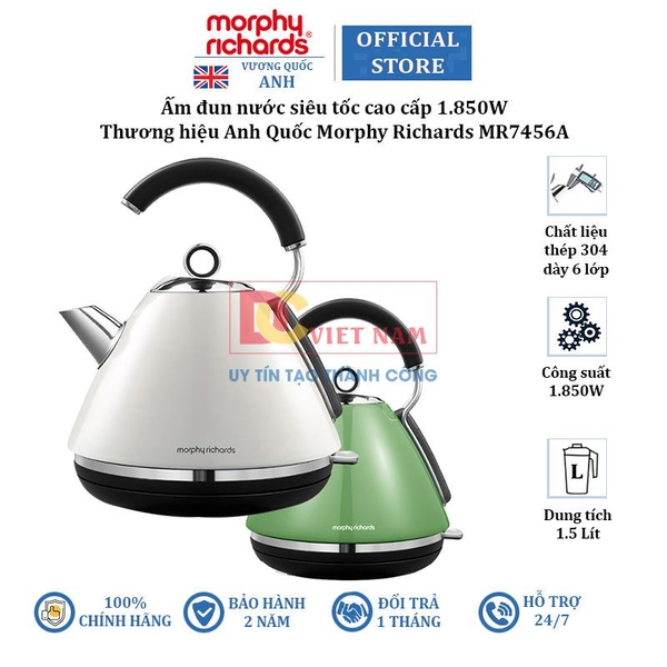 Ấm đun nước siêu tốc cao cấp Morphy Richards MR7456A