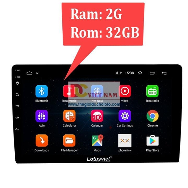 Màn hình DVD Android cao cấp 9-10 inch Wifi, 4G dùng cho tất cả các loại xe ô tô LV AD900 2 32