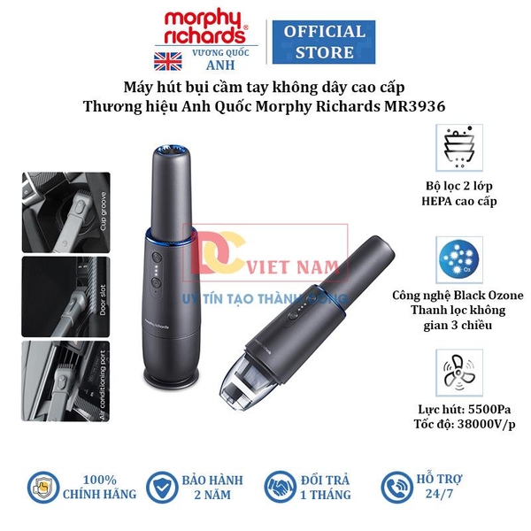 Máy hút bụi cầm tay không dây Morphy Richards MR3936