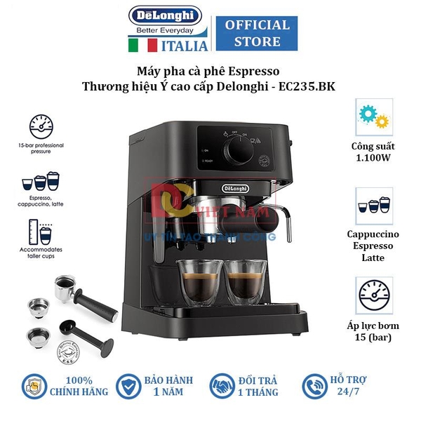 Máy pha cà phê Espresso Delonghi EC235.BK